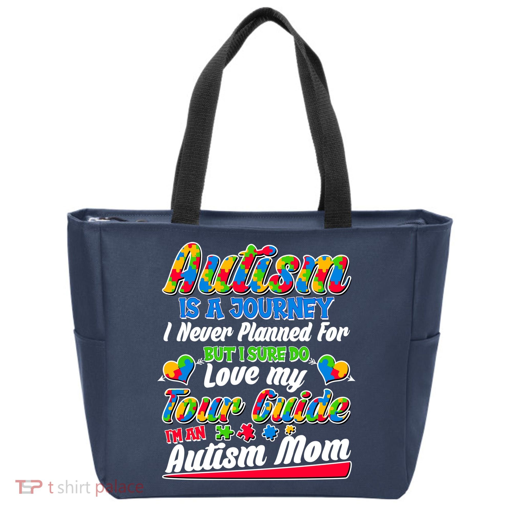 Autism Is A Journey I'm An Autism Mom Tote Bag