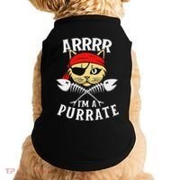 Arrrr IM A Purrate Cat Buccaneer Freebooter Doggie Tank thumb 0