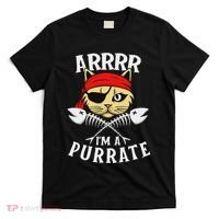 Arrrr IM A Purrate Cat Buccaneer Freebooter T-Shirt thumb 0