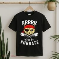 Arrrr IM A Purrate Cat Buccaneer Freebooter T-Shirt thumb 2