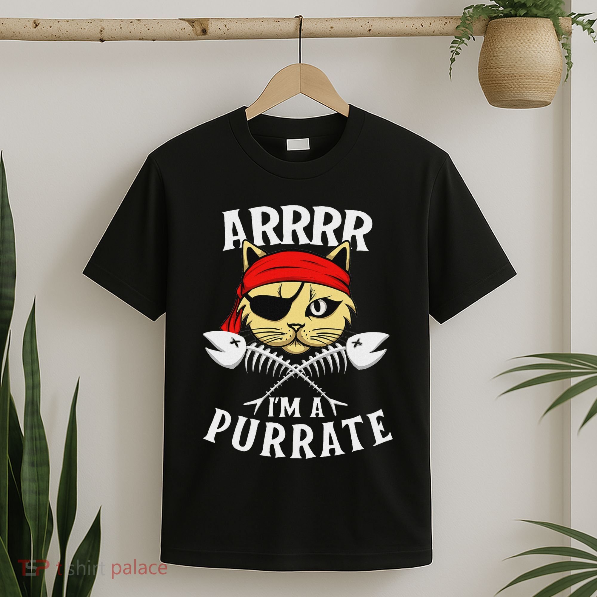 Arrrr IM A Purrate Cat Buccaneer Freebooter T-Shirt
