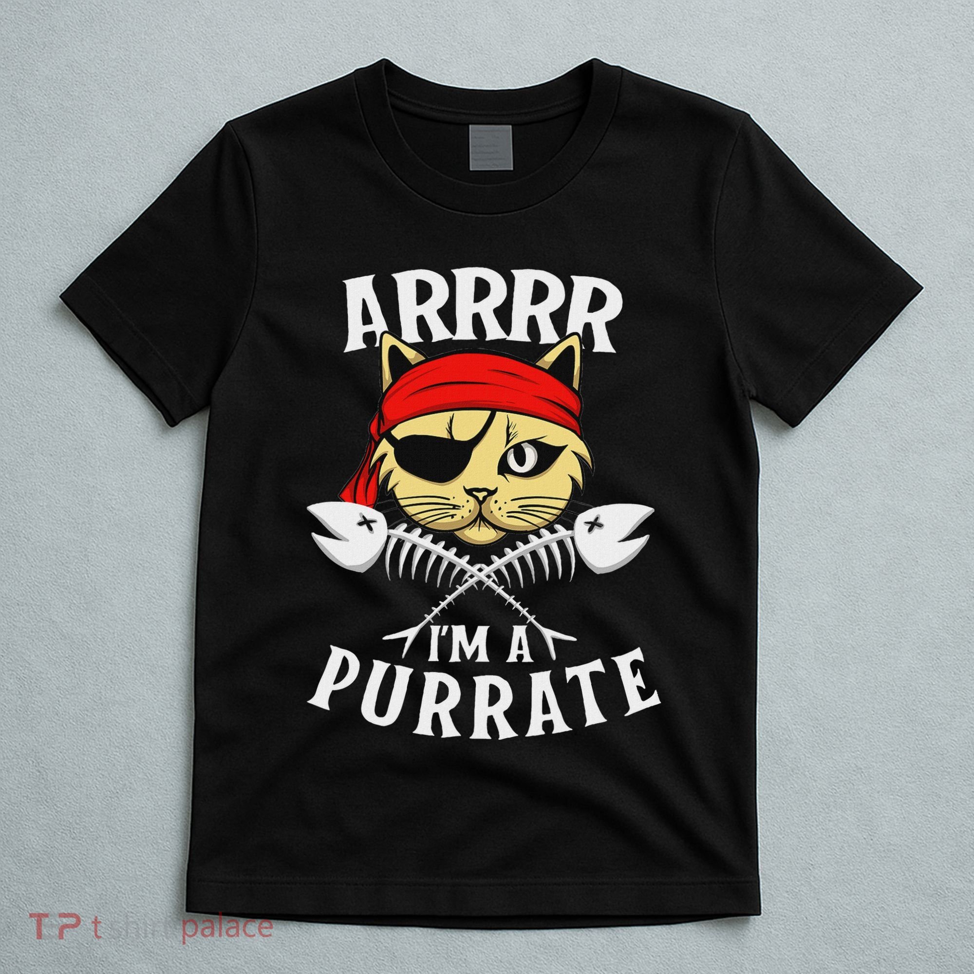 Arrrr IM A Purrate Cat Buccaneer Freebooter T-Shirt