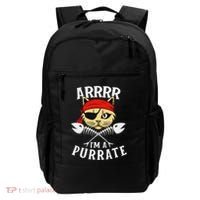 Arrrr IM A Purrate Cat Buccaneer Freebooter Backpack thumb 0