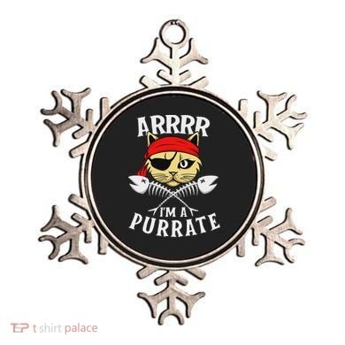 Arrrr IM A Purrate Cat Buccaneer Freebooter Ornament