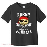 Arrrr IM A Purrate Cat Buccaneer Freebooter Toddler T-Shirt thumb 0