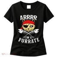 Arrrr IM A Purrate Cat Buccaneer Freebooter Women's T-Shirt thumb 0