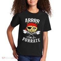 Arrrr IM A Purrate Cat Buccaneer Freebooter Kids T-Shirt thumb 2