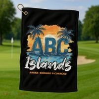 Abc Islands Aruba Bonaire Curacao Cruise Vacay Caribbean Golf Towel thumb 1