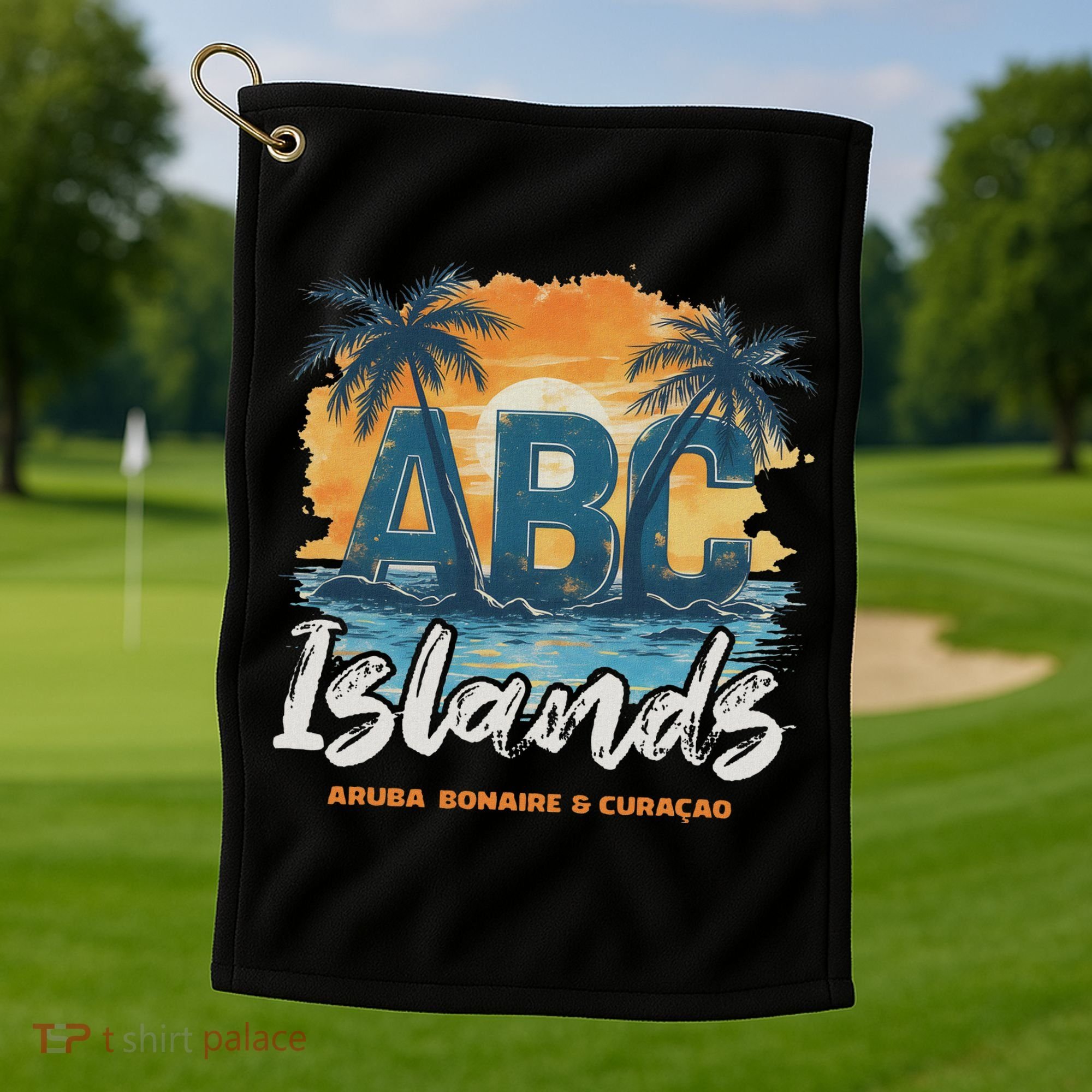 Abc Islands Aruba Bonaire Curacao Cruise Vacay Caribbean Golf Towel