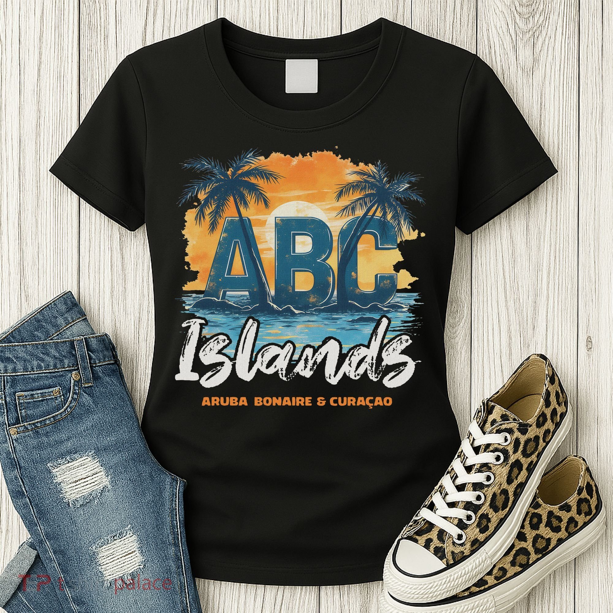 Abc Islands Aruba Bonaire Curacao Cruise Vacay Caribbean Women's T-Shirt