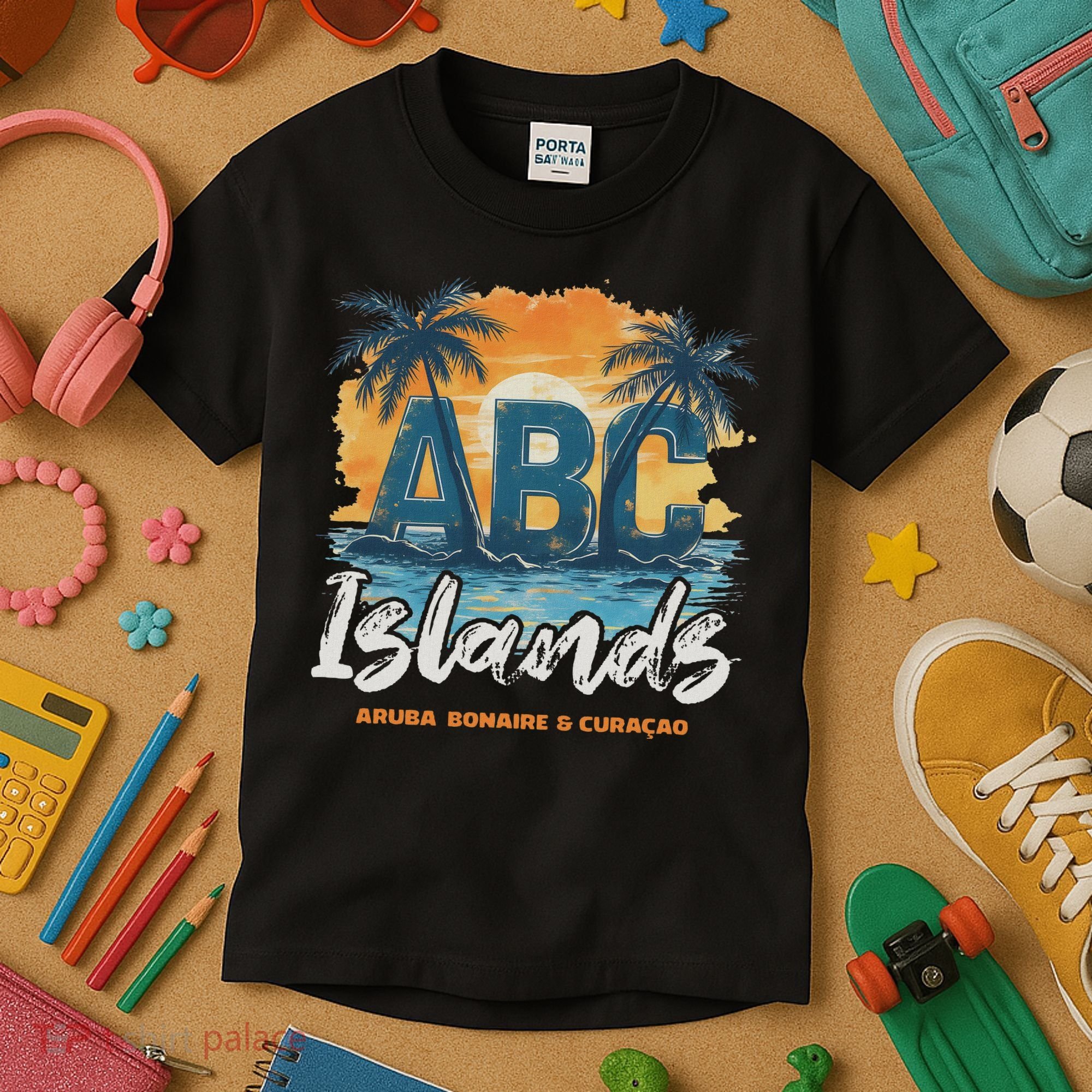 Abc Islands Aruba Bonaire Curacao Cruise Vacay Caribbean Kids T-Shirt