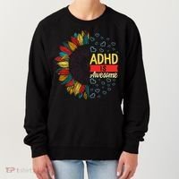 Adhd Is Awesome Tal Health Neurodiversity Adhd Awareness Meaningful Gift Women's Sweatshirt thumb 0