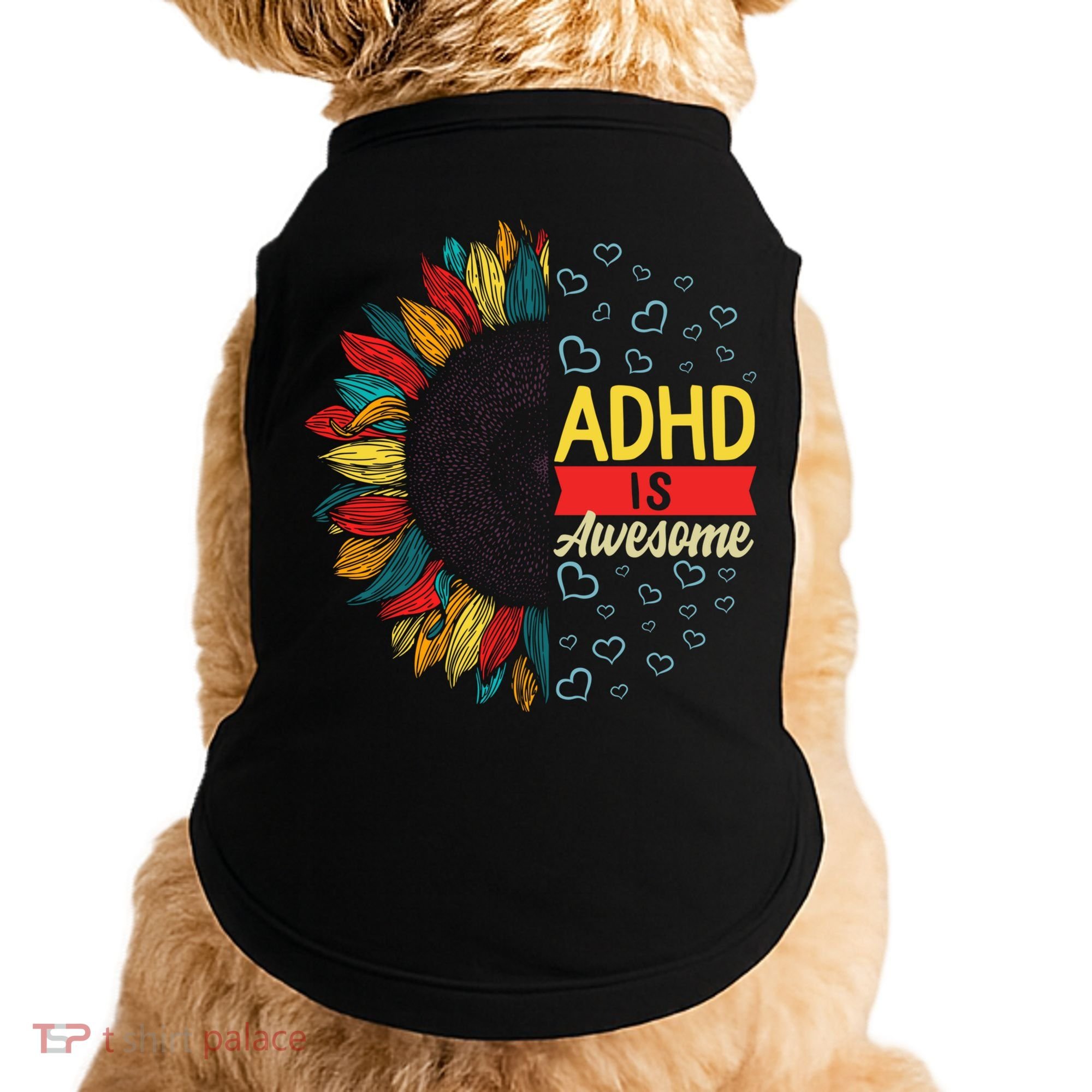 Adhd Is Awesome Tal Health Neurodiversity Adhd Awareness Meaningful Gift Doggie Tank