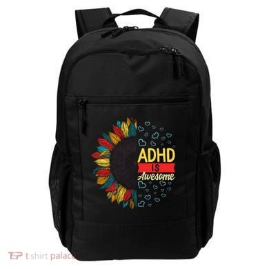 Adhd Is Awesome Tal Health Neurodiversity Adhd Awareness Meaningful Gift Backpack