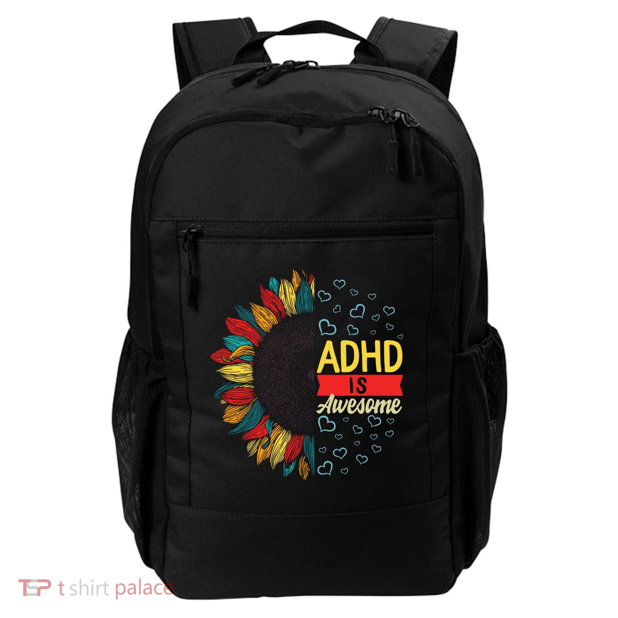 Adhd Is Awesome Tal Health Neurodiversity Adhd Awareness Meaningful Gift Backpack