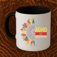 Adhd Is Awesome Tal Health Neurodiversity Adhd Awareness Meaningful Gift Coffee Mug thumb 2