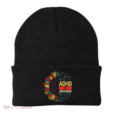 Adhd Is Awesome Tal Health Neurodiversity Adhd Awareness Meaningful Gift Beanie