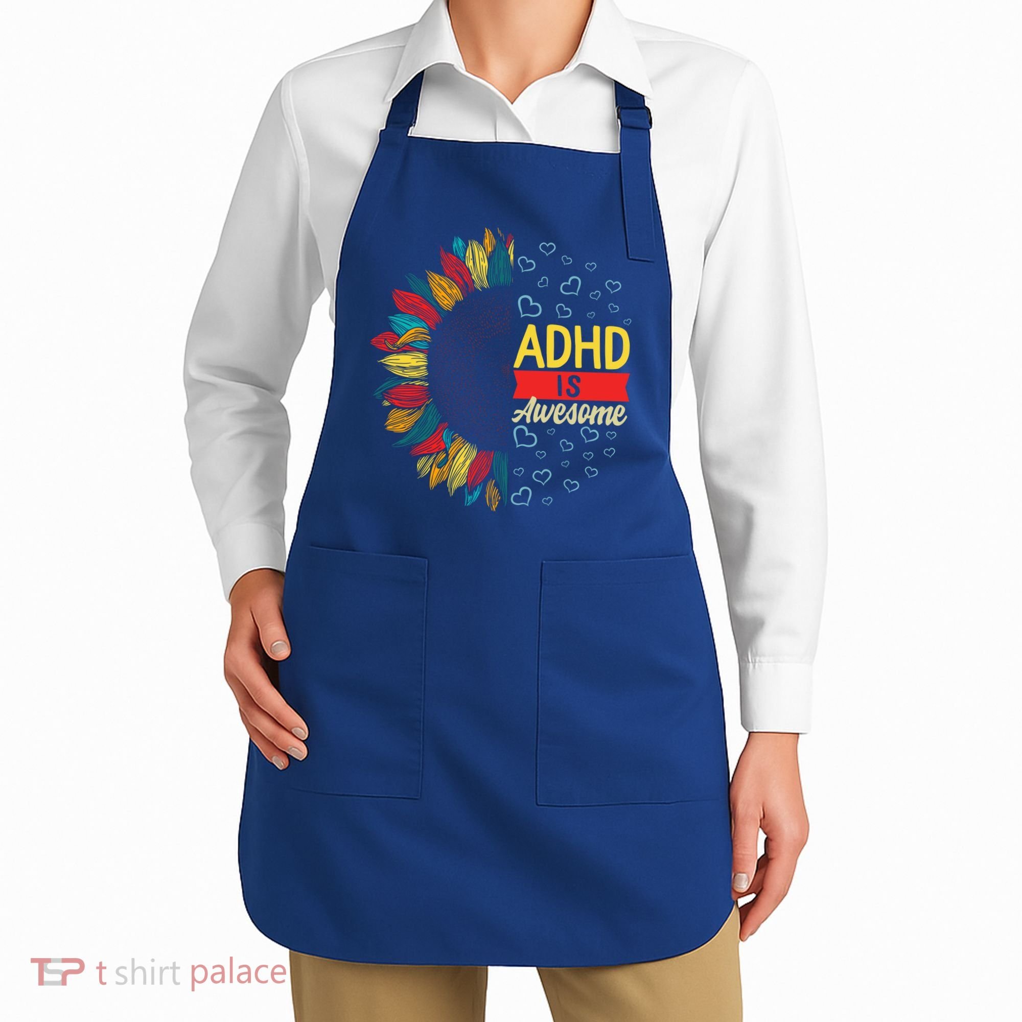 Adhd Is Awesome Tal Health Neurodiversity Adhd Awareness Meaningful Gift Apron