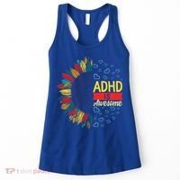 Adhd Is Awesome Tal Health Neurodiversity Adhd Awareness Meaningful Gift Women's Tank Top thumb 0