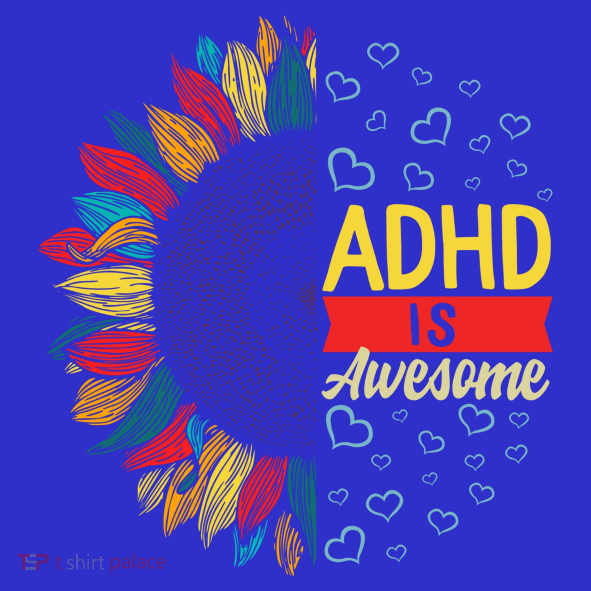 Adhd Is Awesome Tal Health Neurodiversity Adhd Awareness Meaningful Gift Baby Bodysuit