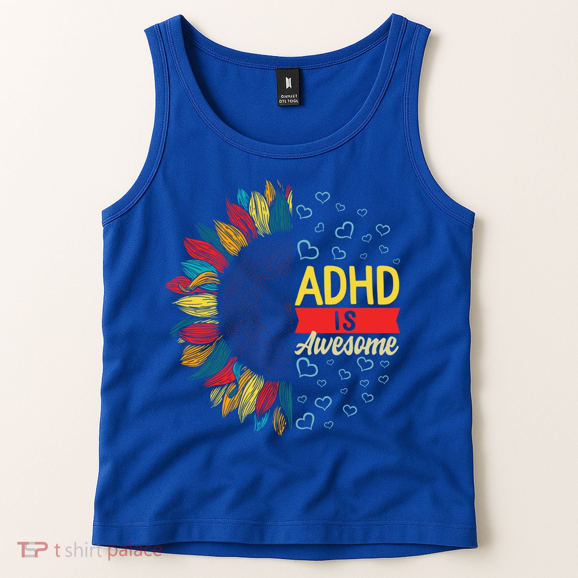 Adhd Is Awesome Tal Health Neurodiversity Adhd Awareness Meaningful Gift Tank Top