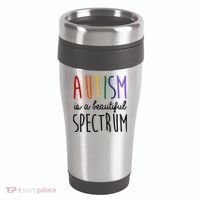 Autism Is A Beautiful Spectrum Awareness 16oz Travel Tumbler thumb 0