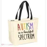 Autism Is A Beautiful Spectrum Awareness Tote Bag thumb 2