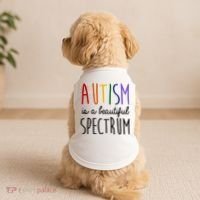 Autism Is A Beautiful Spectrum Awareness Doggie Tank thumb 2