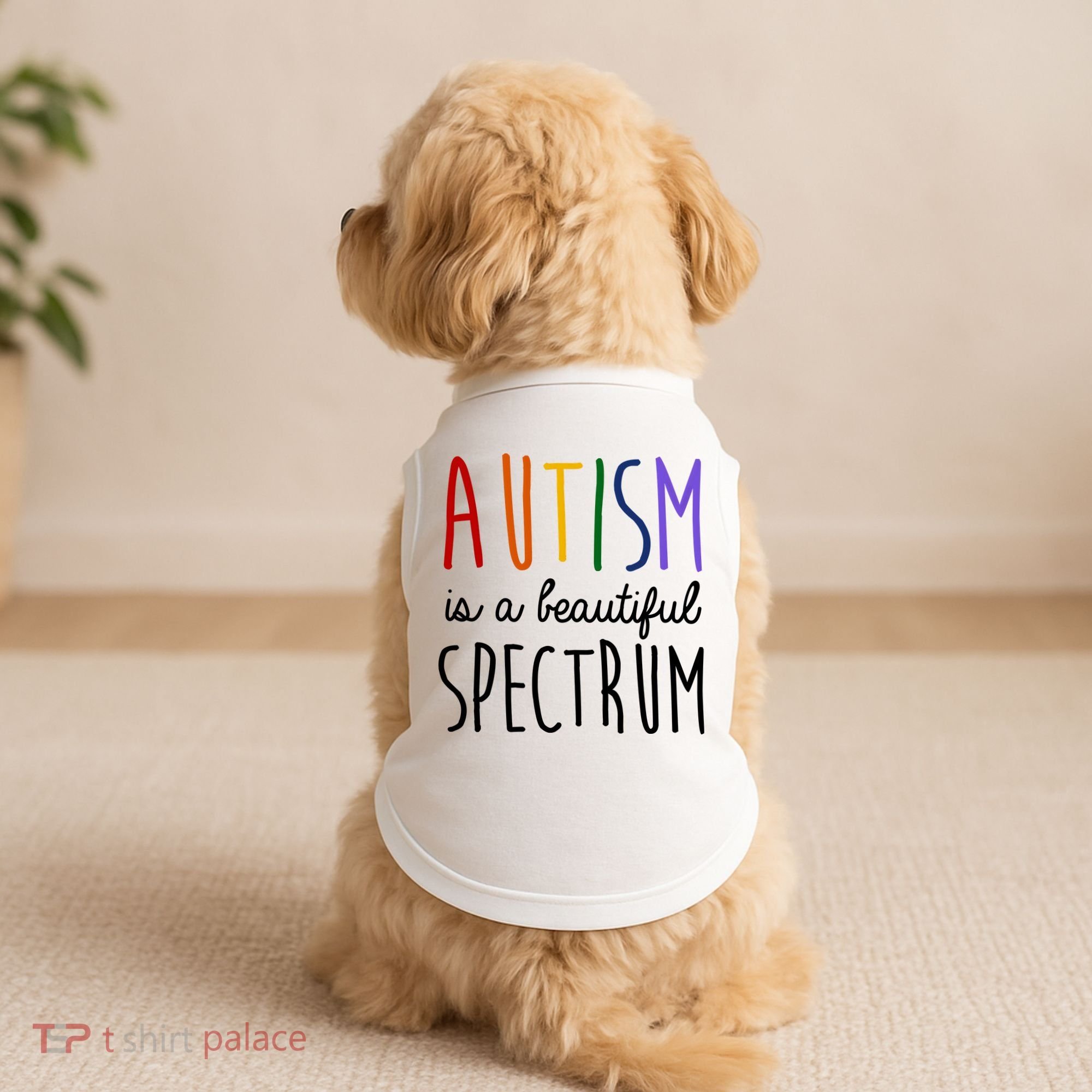 Autism Is A Beautiful Spectrum Awareness Doggie Tank