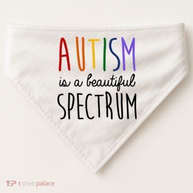 Autism Is A Beautiful Spectrum Awareness USA-Made Doggie Bandana