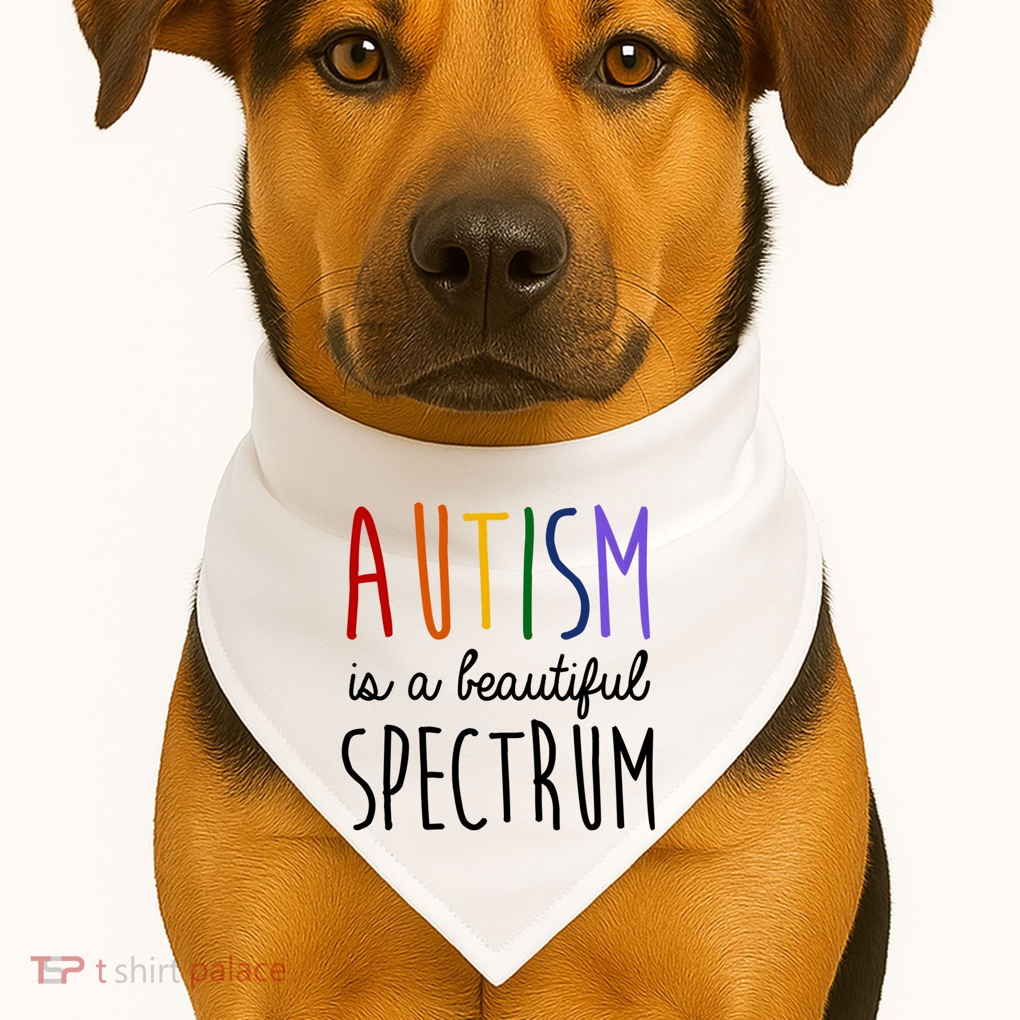 Autism Is A Beautiful Spectrum Awareness USA-Made Doggie Bandana