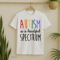 Autism Is A Beautiful Spectrum Awareness T-Shirt thumb 2