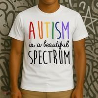 Autism Is A Beautiful Spectrum Awareness T-Shirt thumb 3