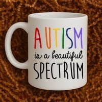 Autism Is A Beautiful Spectrum Awareness Coffee Mug thumb 2