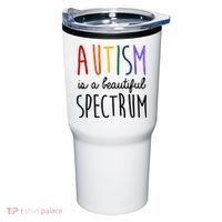 Autism Is A Beautiful Spectrum Awareness Tumbler thumb 0