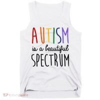 Autism Is A Beautiful Spectrum Awareness Tank Top thumb 0