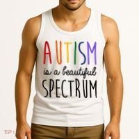 Autism Is A Beautiful Spectrum Awareness Tank Top thumb 3