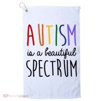 Autism Is A Beautiful Spectrum Awareness Golf Towel thumb 0