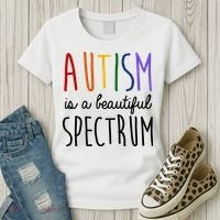 Autism Is A Beautiful Spectrum Awareness Women's T-Shirt thumb 3