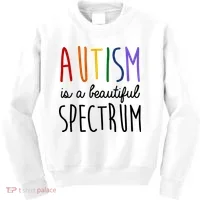 Autism Is A Beautiful Spectrum Awareness Kids Sweatshirt thumb 0