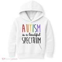 Autism Is A Beautiful Spectrum Awareness Kids Hoodie thumb 0