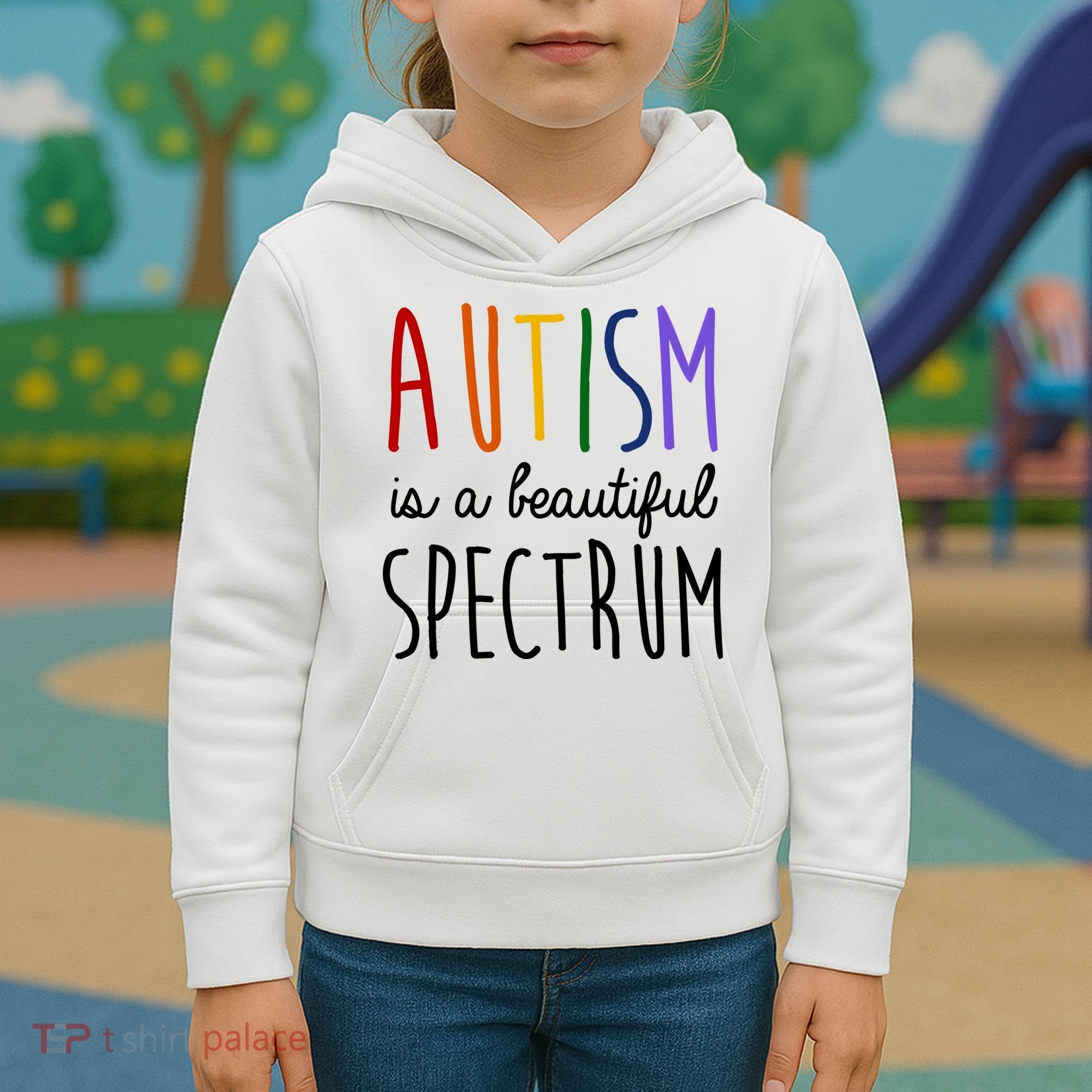 Autism Is A Beautiful Spectrum Awareness Kids Hoodie