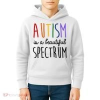 Autism Is A Beautiful Spectrum Awareness Kids Hoodie thumb 4