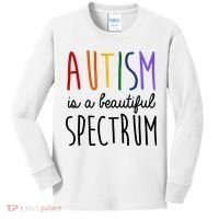 Autism Is A Beautiful Spectrum Awareness Kids Long Sleeve Shirt thumb 0