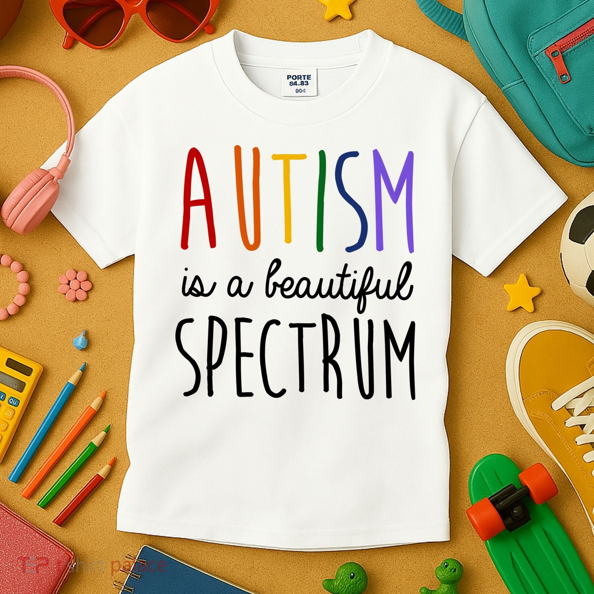 Autism Is A Beautiful Spectrum Awareness Kids T-Shirt