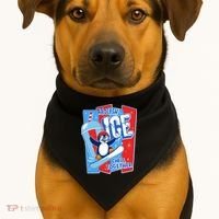 Anti ICE Abolish ICE Chill Together Penguin USA-Made Doggie Bandana thumb 1