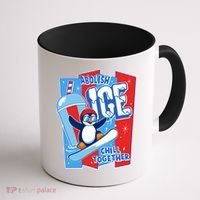 Anti ICE Abolish ICE Chill Together Penguin Coffee Mug thumb 1