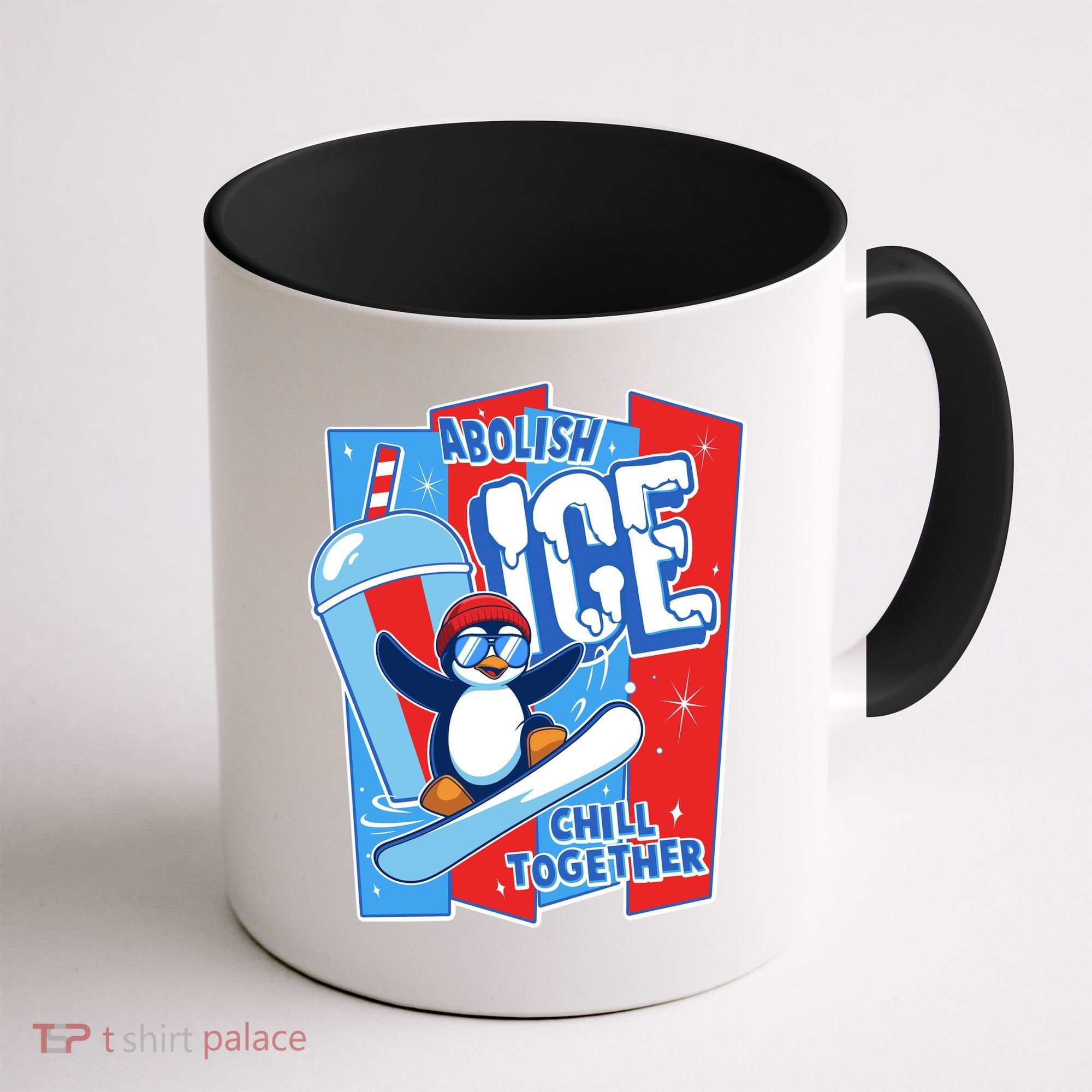 Anti ICE Abolish ICE Chill Together Penguin Coffee Mug