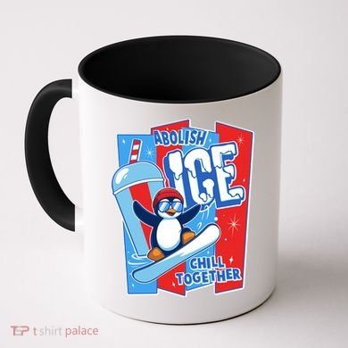 Anti ICE Abolish ICE Chill Together Penguin Coffee Mug