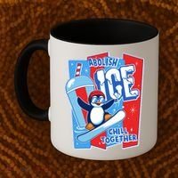 Anti ICE Abolish ICE Chill Together Penguin Coffee Mug thumb 2
